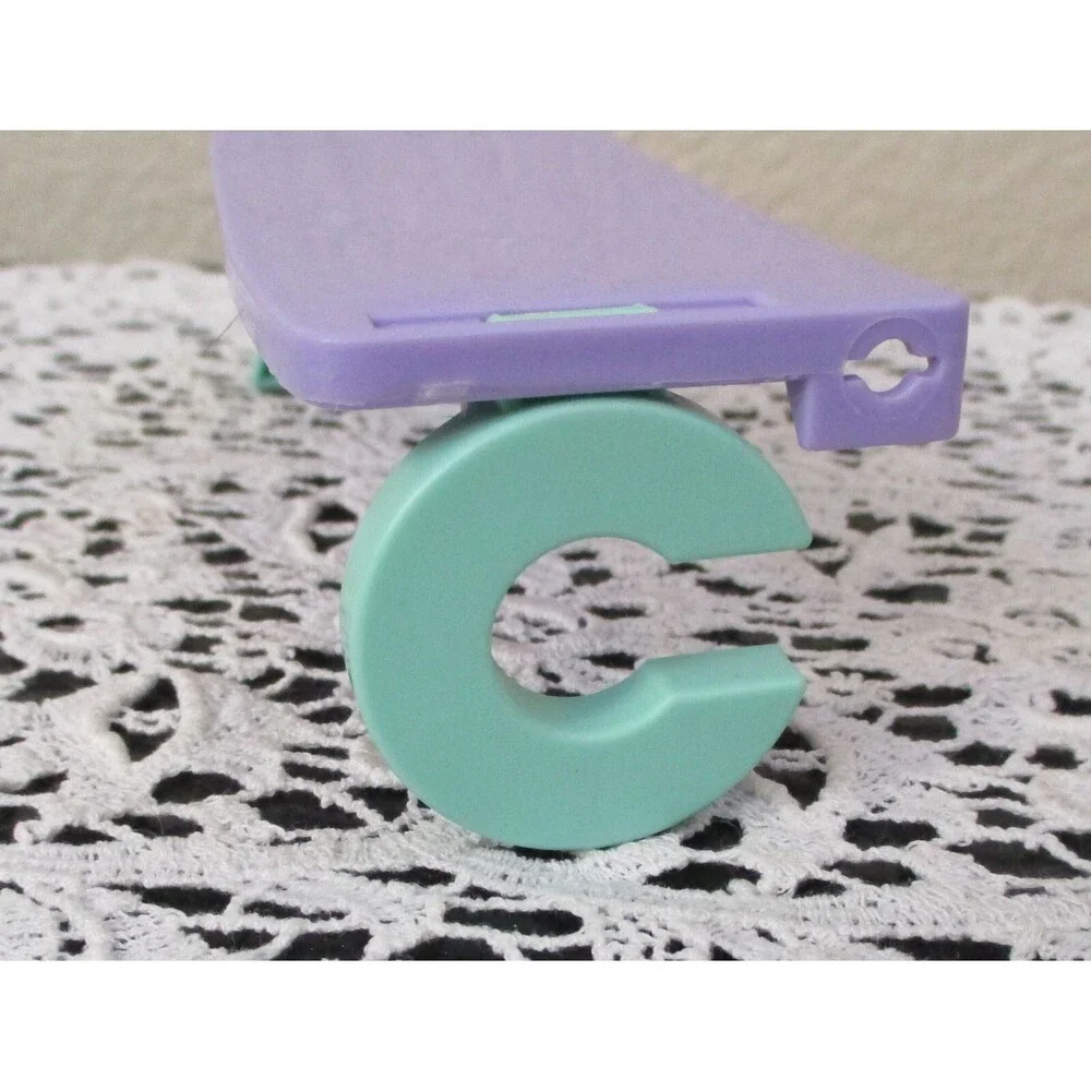 Doll ABC Purple Bench 5-1/4